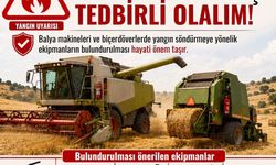 Çiftçilere hasat döneminde yangın uyarısı
