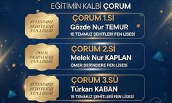Melek Nur Kaplan, AYT sayısalda Çorum ikincisi oldu