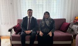 Kaymakam Şimşek’ten şehit annesi Satı Cebeci’ye ziyaret