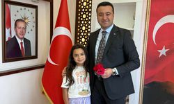 Şehit Mustafa Yaşar’ın emaneti Kaymakam Şimşek’i ziyaret etti