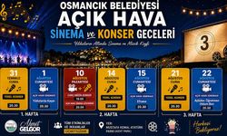 Osmancık’ta açık hava sinema ve konser geceleri başlıyor