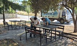 Osmancık’taki parklarda bakım ve yenileme çalışması yapılıyor
