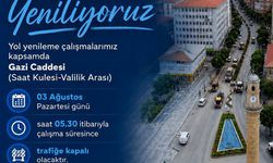 Gazi Caddesi’nde yol yenileme çalışması başlıyor