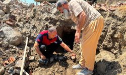 Yıkım halindeki binada mahsur kaldılar: İtfaiye kurtardı