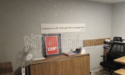 CHP Çorum İl Başkanlığındaki demirbaşlara zarar verildi