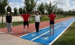 Başkan Aşgın’dan Millet Bahçesi’nde sabah sporu