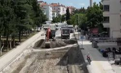 Küçük Abdullah Caddesi’nde altyapı ve yol çalışması