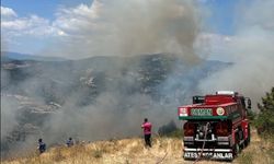 İskilip’te anız yangını paniğe neden oldu