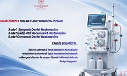 Üç ilçedeki hastanelere 11 yeni hemodiyaliz cihazı