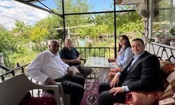 Kaymakam Şimşek’ten şehit babası Mehmet Ali Erboyacı’ya ziyaret