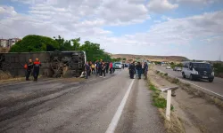 Kırıkkale’de yolcu otobüsü devrildi: 1 kişi öldü, 40 kişi yaralandı