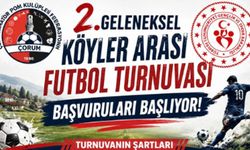 Çorum’da 2. Geleneksel Köyler Arası Futbol Turnuvası için başvurular başladı