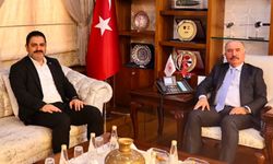 Vali Çalgan, Fatih Okumuş’u makamında kabul etti