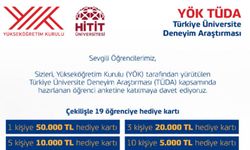 Hitit Üniversitesinden öğrencilere TÜDA anketi çağrısı
