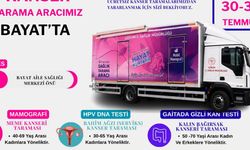 Kanser Tarama Aracı 30-31 Temmuz’da Bayat’ta