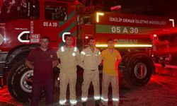 İskilip’in alev savaşçıları Fethiye’deki orman yangınına destek verdi