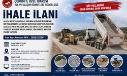 Çorum’un 5 ilçesinde köy yolları için asfalt ihalesi