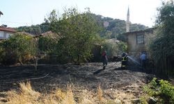 Osmancık'ta bahçede çıkan yangın evlere ulaşmadan söndürüldü