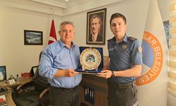 İlçe Emniyet Amiri Çelik’ten Başkan Cebeci’ye veda ziyareti