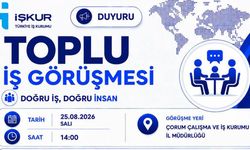 Çorum’da 10 işçi alınacak: Toplu iş görüşmesi 25 Ağustos’ta