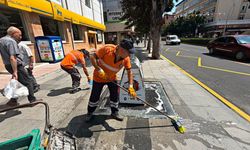 Belediye yer altı çöp konteynerlerinin bakım ve temizliğini sürdürüyor