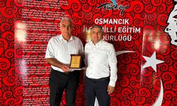 Yasin Akça’ya teşekkür plaketi verildi