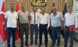 Ziraat Bankası heyeti Yılmaz Kaya ile bir araya geldi