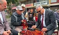 Ahlatcı, Alaca’da esnaf ve vatandaşlarla buluştu