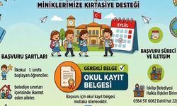 1. sınıfa başlayacak öğrencilere kırtasiye desteği