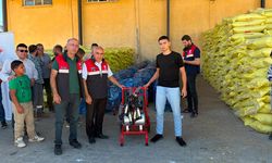 Üreticilere süt sağım makinesi hibe edildi