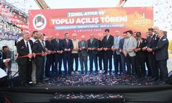 Sungurlu'da dev yatırımlar için düzenlenen toplu törende kurdeleler kesildi