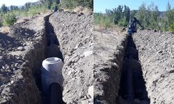 Çorum'un bu ilçesinde 1.100 metrelik altyapı çalışması sürüyor