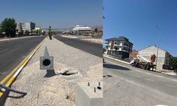Erzurum Dede Caddesi’ne orta refüj aydınlatması