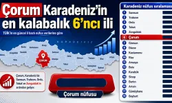 Çorum Karadeniz’in en kalabalık 6’ncı ili oldu: İşte bölgenin nüfus sıralaması
