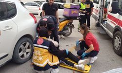 Çevreyolu’nda bisikletli tehlikesi: Kurye yere düştü