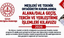 Mesleki eğitimde alan ve dal geçiş takvimi yayımlandı