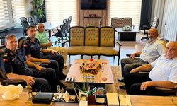 Jandarma komutanlarından Dodurga Belediyesi’ne ziyaret
