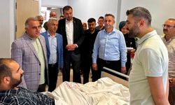 Yakup Alar’dan Onur Civan’a hastanede geçmiş olsun ziyareti