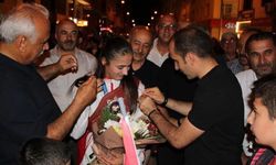 Dünya şampiyonu Özdenur Özmez’e İskilip’te coşkulu karşılama