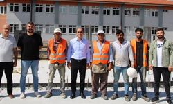 Kaymakam Polat spor yatırımlarını yerinde inceledi