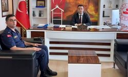 Jandarma Teğmen Hasan Hüseyin Seven’den Kaymakam Şimşek’e ziyaret