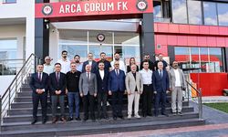 Çorum protokolünden Arca Çorum FK’ya ziyaret