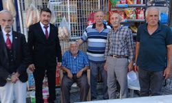 Oğuzlar teşkilatından ilçenin eski esnafı Şaban Çağlar’a ziyaret