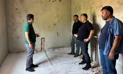 Kaymakam Koç, Barak Köyü İmamevi inşaatını inceledi