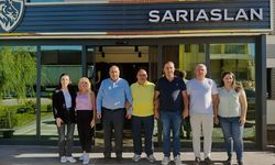 Duran Bıyık ve Veli Uysal’dan Ünal Yem Fabrikası’na ziyaret