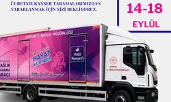 Kanser tarama aracı 14-18 Eylül’de Sungurlu’da olacak