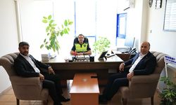 Başkan Arslan’dan Alaca Bölge Trafik Denetleme İstasyon Amirine ziyaret