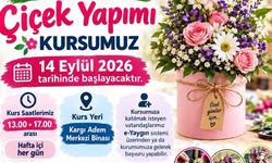 Kargı’da özel günler için çiçek yapımı kursu başladı