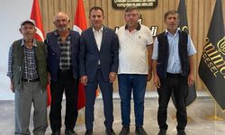Kınık köyü üreticileri sorunlarını Başkan Kaya’ya anlattı