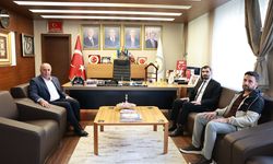 İlçe Müftüsü Önder Arık’tan Başkan Şerif Arslan’a ziyaret